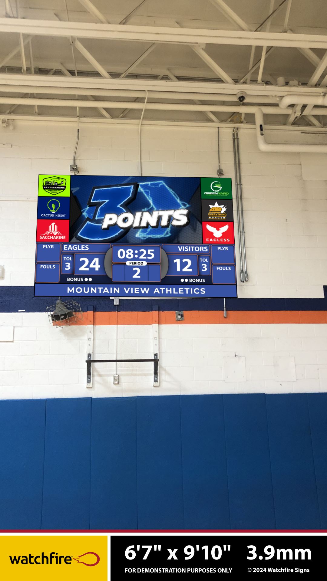  New Scoreboard in the HS Gym